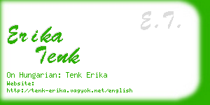 erika tenk business card